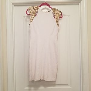 white Bebe dress